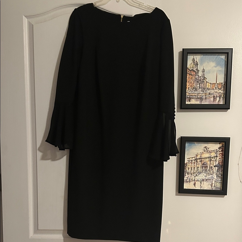 Calvin Klein Black Long Sleeve Dress
